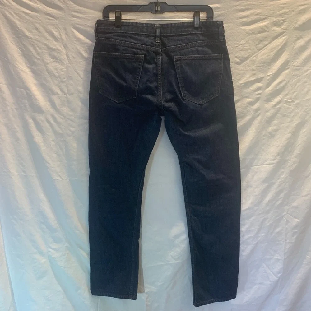 Banana Republic Jeans Mens 33x32 Slim Straight‎ Dark Wash Indigo Cotton Denim